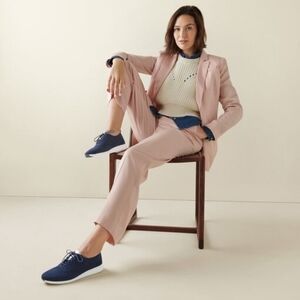 Cole Haan Women's 2.ZERØGRAND Stitchlite™ Wingtip Oxfords in Marine Blue: Size 8